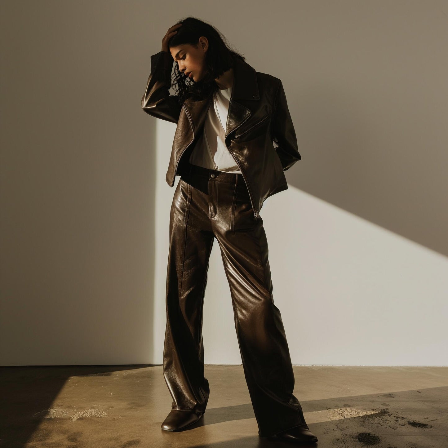 Leather Messenger Bag